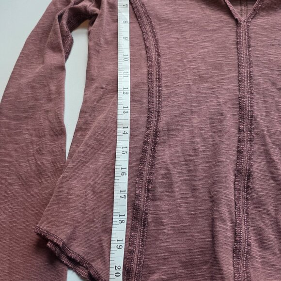 Pilcro Anthropologie Collared V-neck Stitch Detail Top - Picture 3 of 8